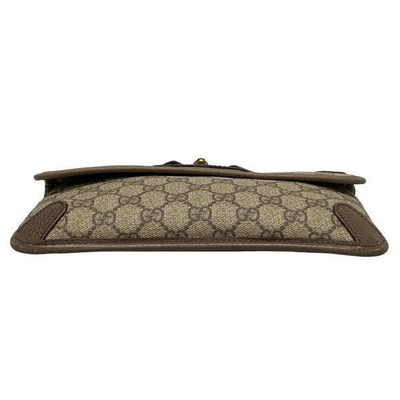 Auth GUCCI Neo Vintage GG Supreme Belt Bag 493930 Beige Brown Multi PVC Leather - Picture 7 of 16